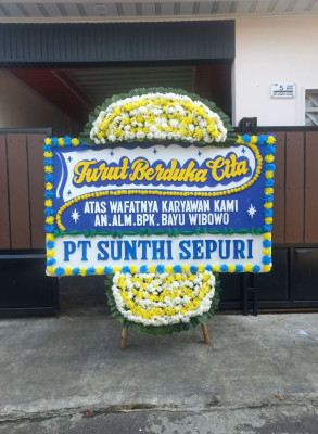 Papan Bunga Duka di Palu