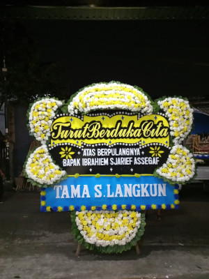 Papan Bunga Duka di Palu